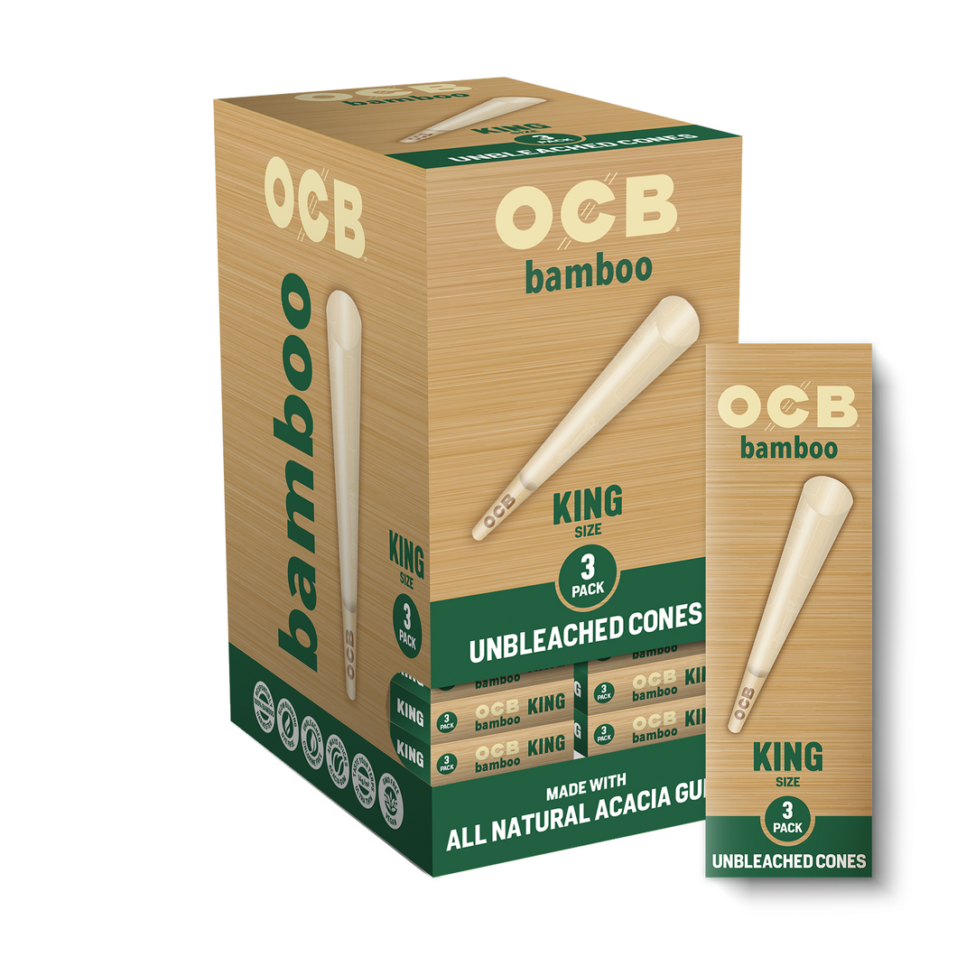 Bamboo King Size Cone Gravity Feed