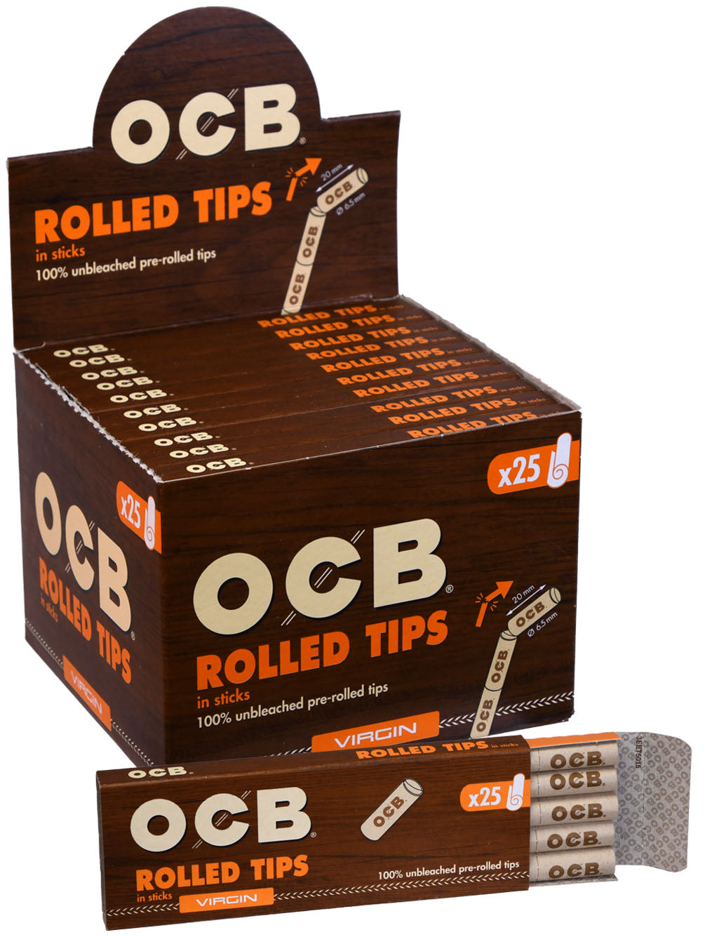 OCB Virgin Pre-Rolled Tip Pack